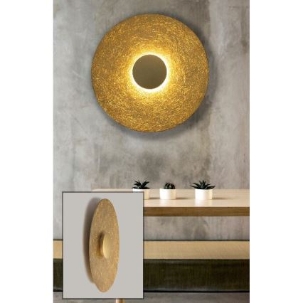 LED Nástěnné svítidlo SOLE LED/7W/230V pr. 44 cm zlatá