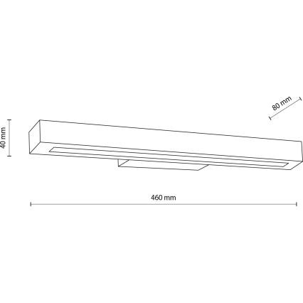 LED Nástěnné svítidlo TEO LED/8W/230V 3000K borovice