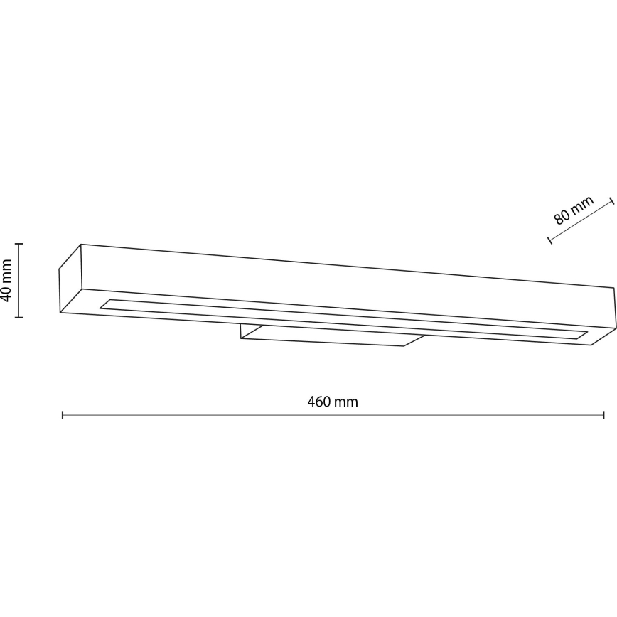 LED Nástěnné svítidlo TEO LED/8W/230V 3000K borovice
