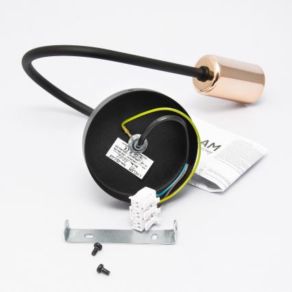 LED Nástěnné svítidlo TUBE 1xE27/15W/230V černá