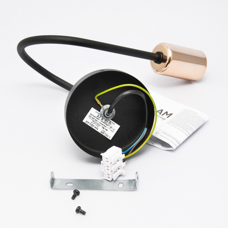 LED Nástěnné svítidlo TUBE 1xE27/15W/230V černá