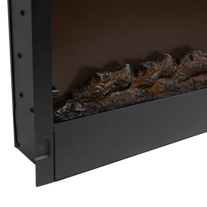 LED Nástěnný elektrický krb s topením LED/2000W/230V 48x91 cm + dálkové ovládání