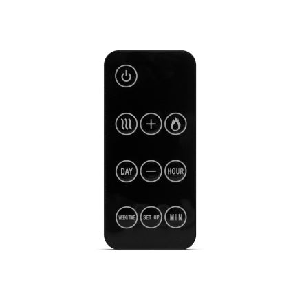 LED Nástěnný elektrický krb s topením LED/2000W/230V 48x91 cm + dálkové ovládání