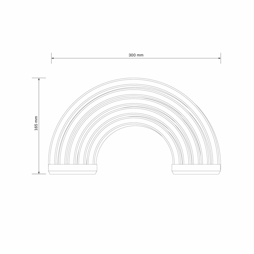 LED Neonová nástěnná dekorace RAINBOW LED/3W/3xAA USB multicolor