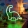 LED Neonová stolní dekorace LED/2W/3xAA USB dinosaur