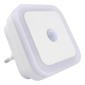 LED Noční světlo se senzorem LED/0,5W/230V bílá