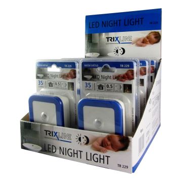 LED Noční světlo se senzorem LED/0,5W/230V