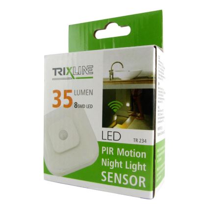 LED Noční světlo se senzorem LED/0,5W/3xAAA bílá