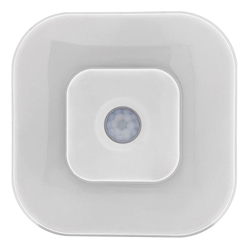 LED Noční světlo se senzorem LED/0,5W/4,5V 3xAAA bílá