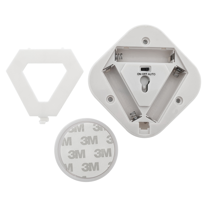 LED Noční světlo se senzorem LED/0,5W/4,5V 3xAAA bílá