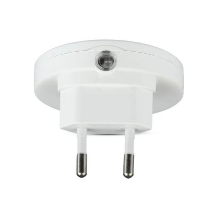 LED Noční světlo se senzorem SAMSUNG CHIP LED/0,5W/230V 60mm 3000K kulatý