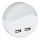 LED Noční světlo se senzorem soumraku do zásuvky 2xUSB LED/0,45W/230V 3000K