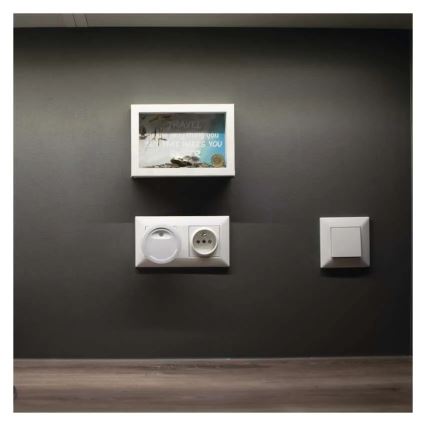 LED Noční světlo se senzorem soumraku LED/0,3W/230V