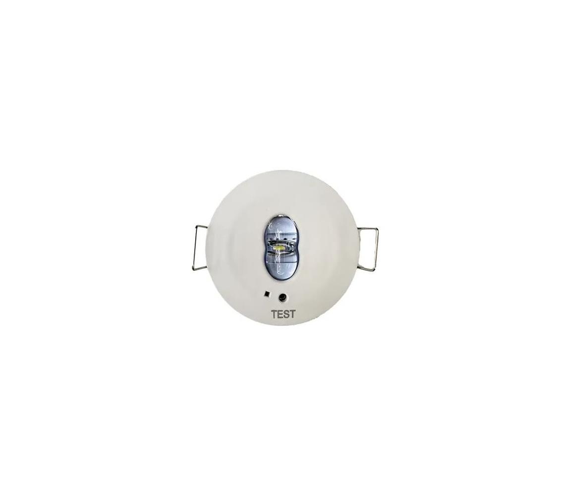 NEDES LED Nouzové podhledové svítidlo LED/1,2W/230V 6000K ND3691