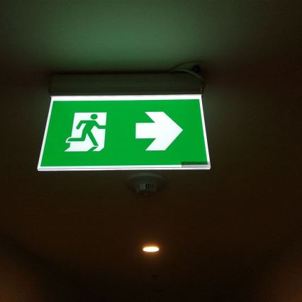 LED Nouzové svítidlo EMERGENCY EXIT SAMSUNG CHIP LED/2W/230V 6000K