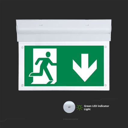 LED Nouzové svítidlo EMERGENCY EXIT SAMSUNG CHIP LED/2W/230V 6000K