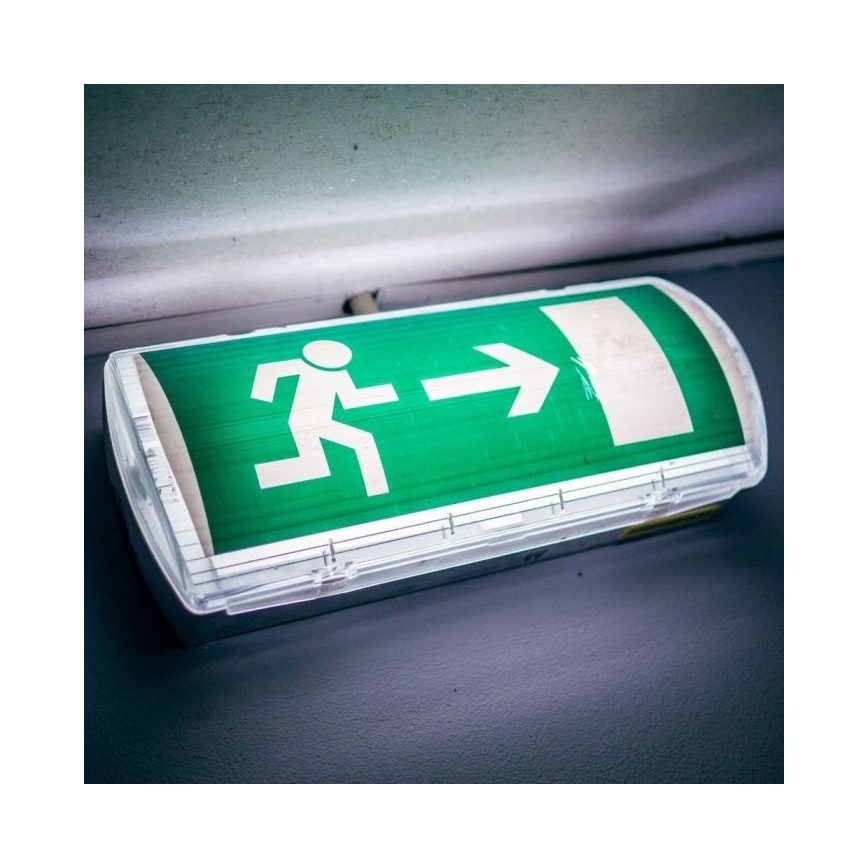 LED Nouzové svítidlo EMERGENCY EXIT LED/3W/230V IP65 6000K 1200mAh