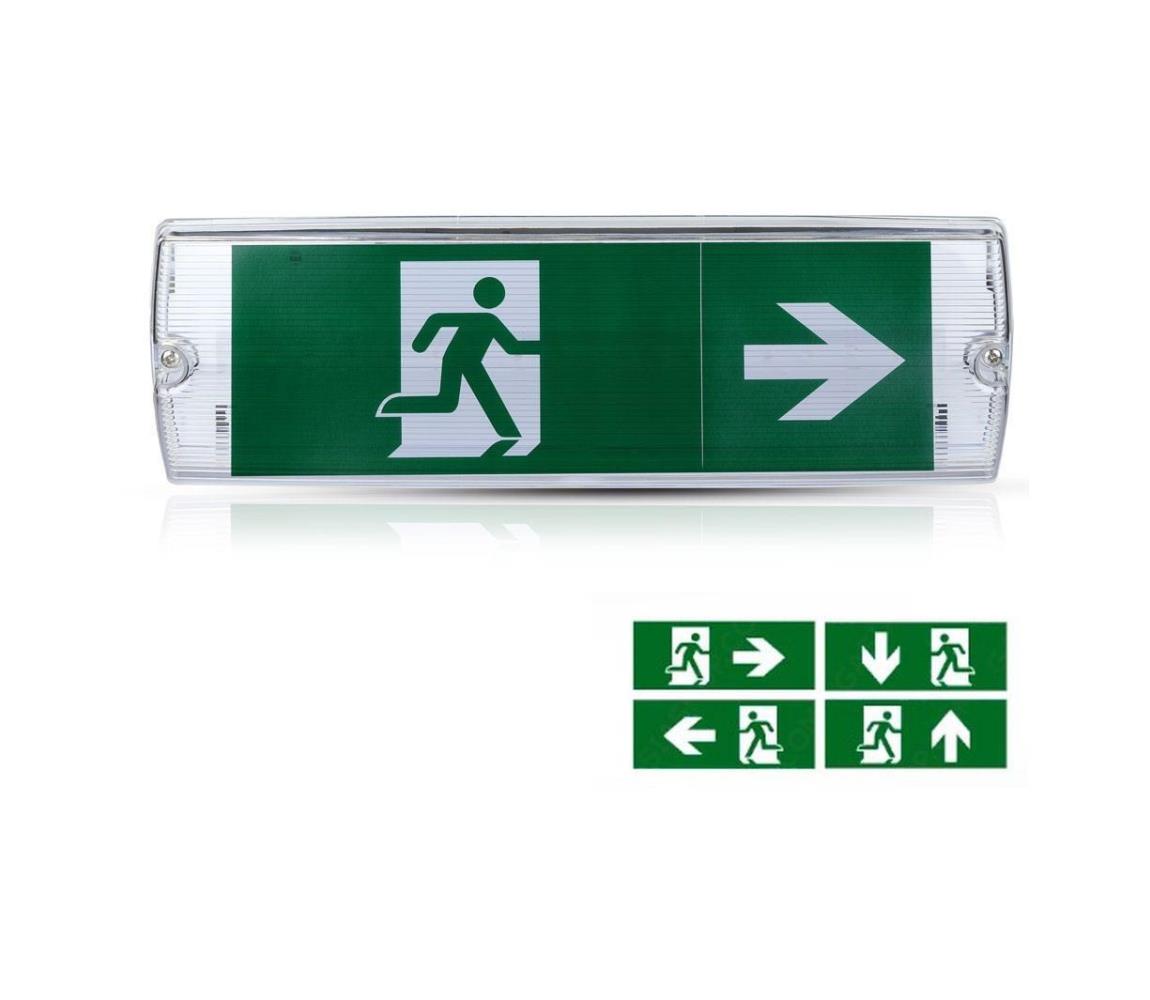 V-Tac LED Nouzové svítidlo EMERGENCY EXIT LED/4W/230V 6000K IP65 VT1126