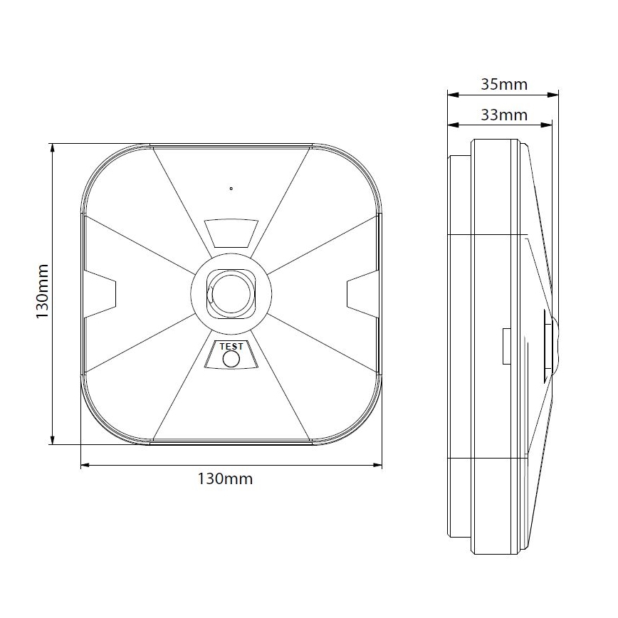 LED Nouzové svítidlo GATRION LED/1W/230V 6000K 1500 mAh IP54 bílá