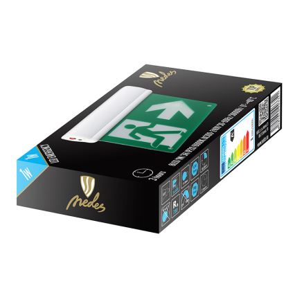 Nedes LEL201 - LED Nouzové svítidlo LED/1W/240V 6000K IP65