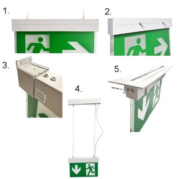 LED Nouzové svítidlo LED/2W/230V 6000K