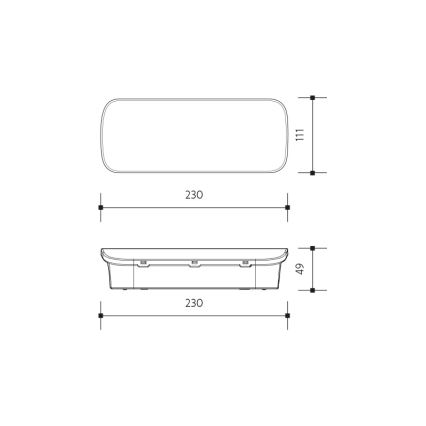 LED Nouzové svítidlo VIRGO EVO LED/1W/230V 6000K IP65