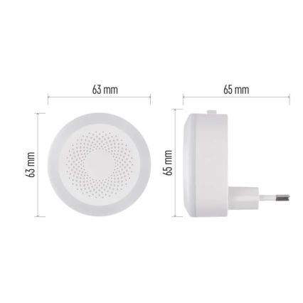 LED Orientační svítidlo do zásuvky LED/0,5W/230V