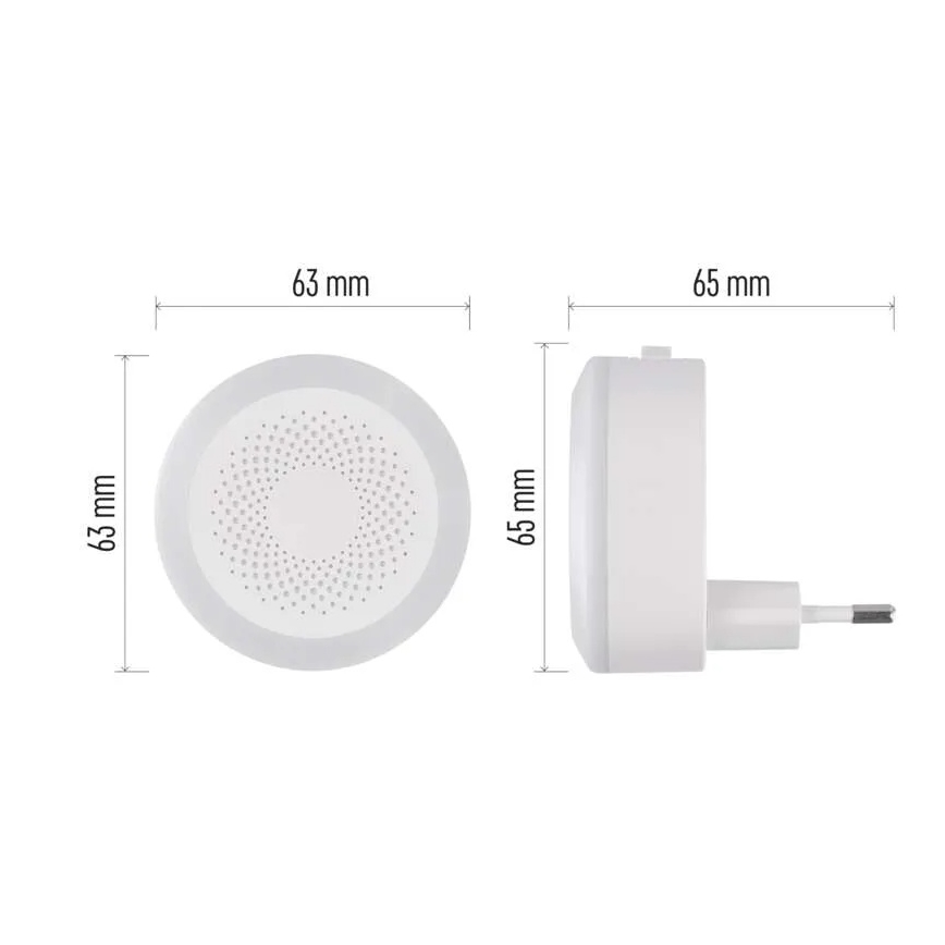 LED Orientační svítidlo do zásuvky LED/0,5W/230V