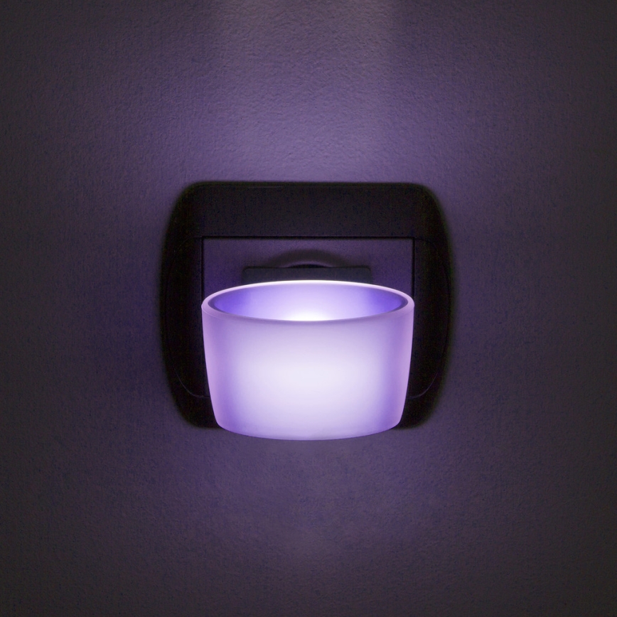 LED Orientační svítidlo do zásuvky LED/1W/230V fialová