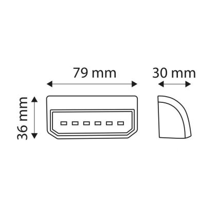 LED Osvětlení SPZ LICE LED/0,2W/12-24V IP67