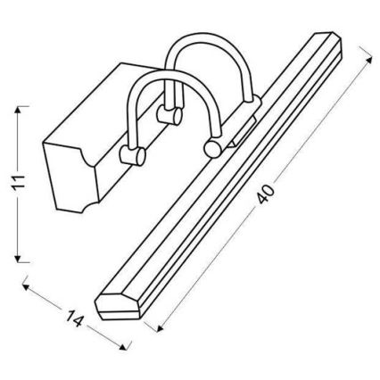 LED Osvětlení zrcadla GIZEL LED/5W/230V