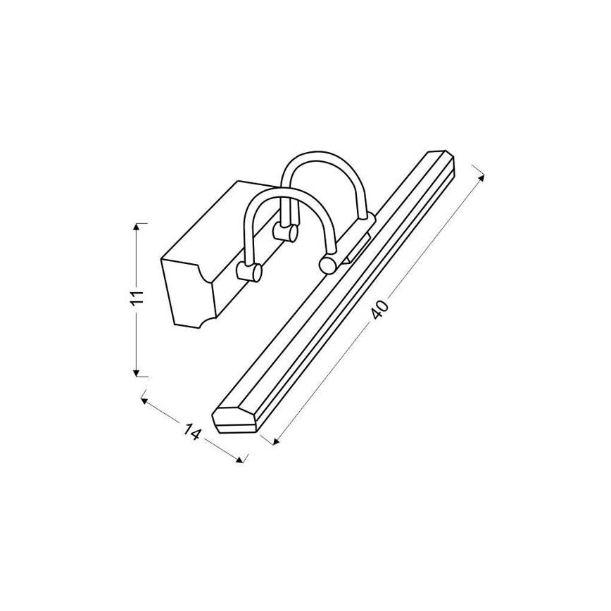 LED Osvětlení zrcadla GIZEL LED/5W/230V
