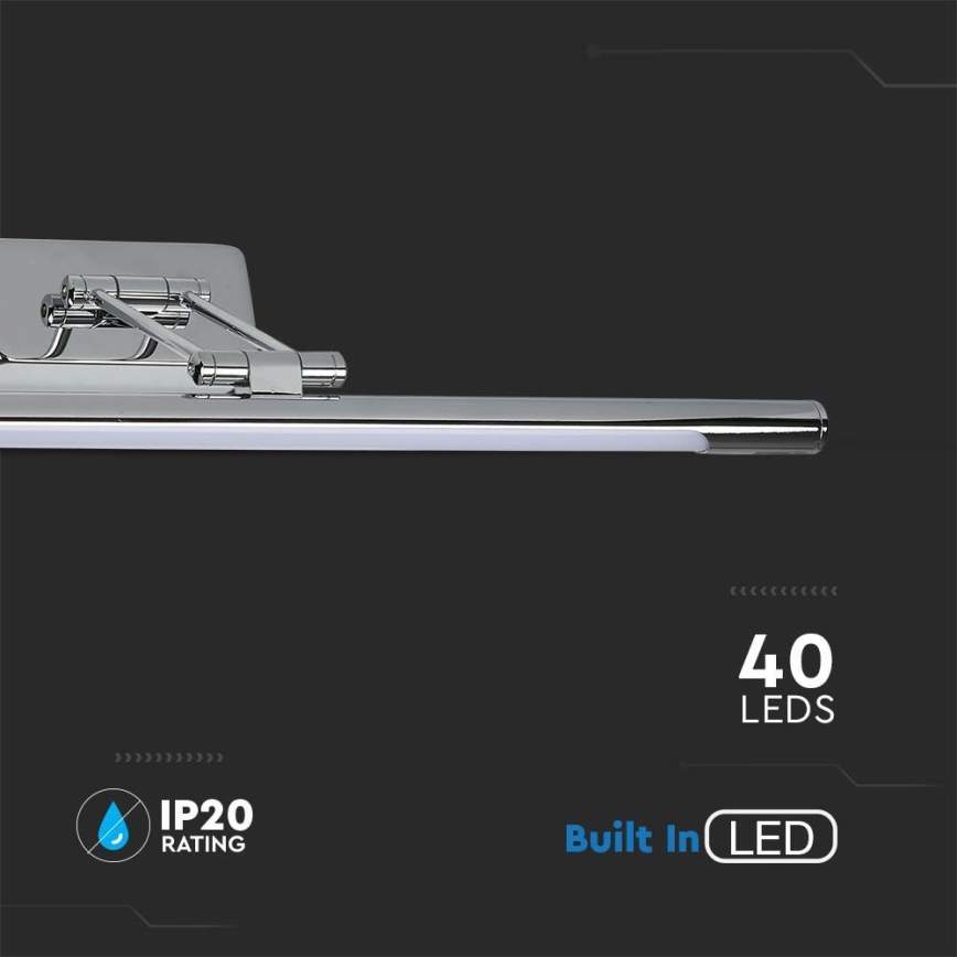 LED Osvětlení zrcadla LED/9W/230V 4000K 50cm chrom