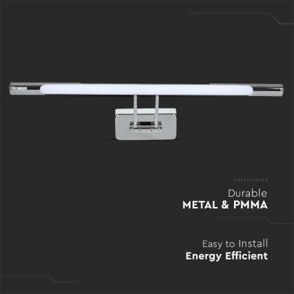LED Osvětlení zrcadla LED/9W/230V 4000K 50cm chrom