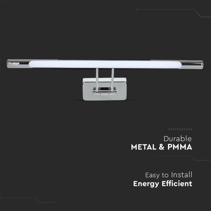 LED Osvětlení zrcadla LED/9W/230V 4000K 50cm chrom