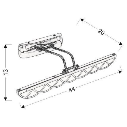 LED Osvětlení zrcadla MOVE LED/6W/230V