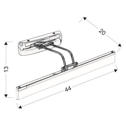 LED Osvětlení zrcadla SIDE LED/6W/230V