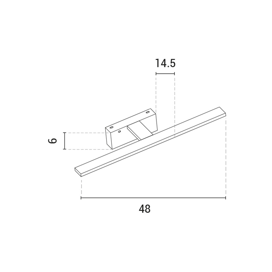 LED Osvětlení zrcadla SOPHI LED/10W/230V 3000K lesklý chrom