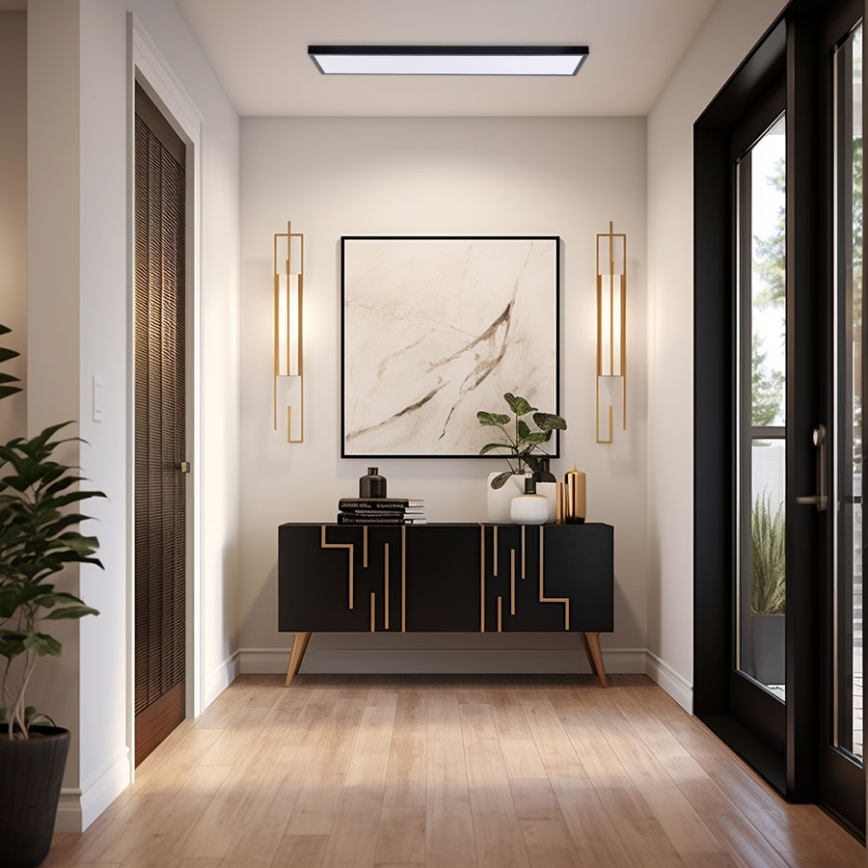 LED Panel LED/60W/230V 4000K 30x120 cm černá