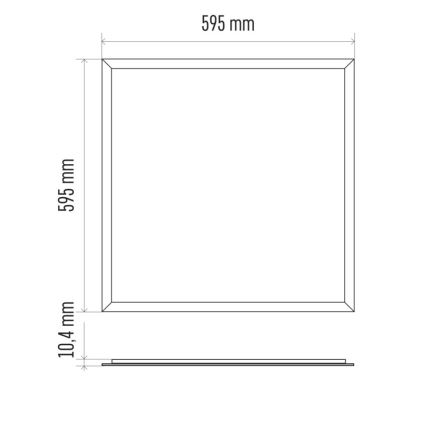 LED Koupelnový podhledový panel PROFI PLUS LED/40W/230V IP44