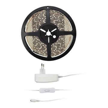 LED Pásek 5 m 4,8W/m, adaptér