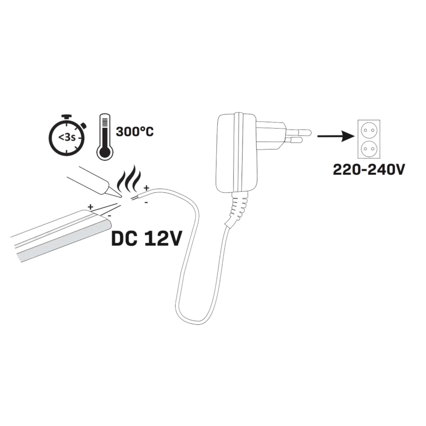 LED Pásek NEON 5 m LED/27W/12V IP65 růžová