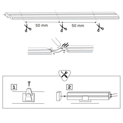 LED Pásek NEON 5m LED/48W/24V 4000K IP65