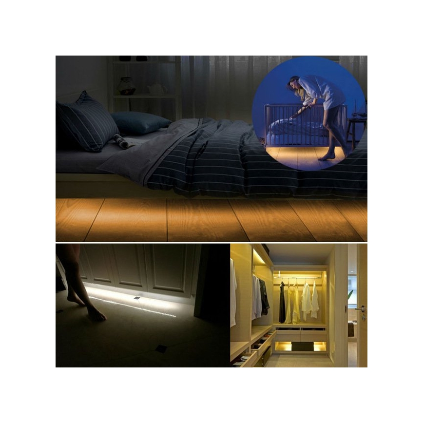 LED Pásek se senzorem WAVE SENZOR 1,2m LED/4W/230V 3000K