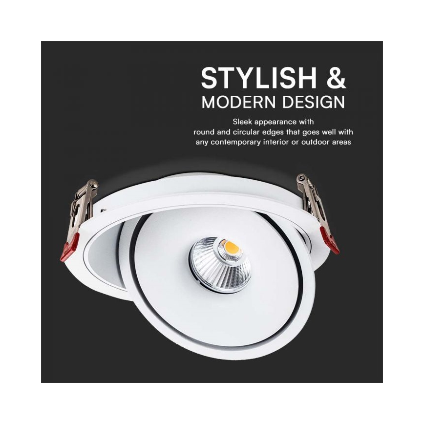 LED Podhledové bodové svítidlo LED/20W/230V 3000/4000/6400K pr. 16,5 cm bílá