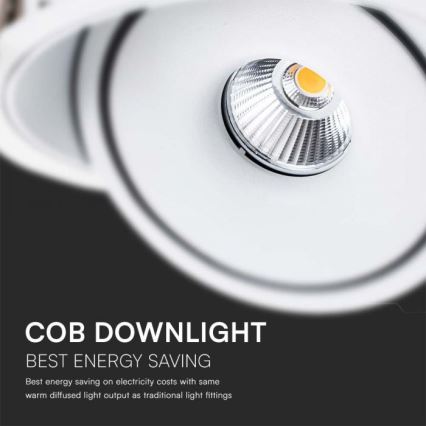 LED Podhledové bodové svítidlo LED/20W/230V 3000/4000/6400K pr. 16,5 cm bílá