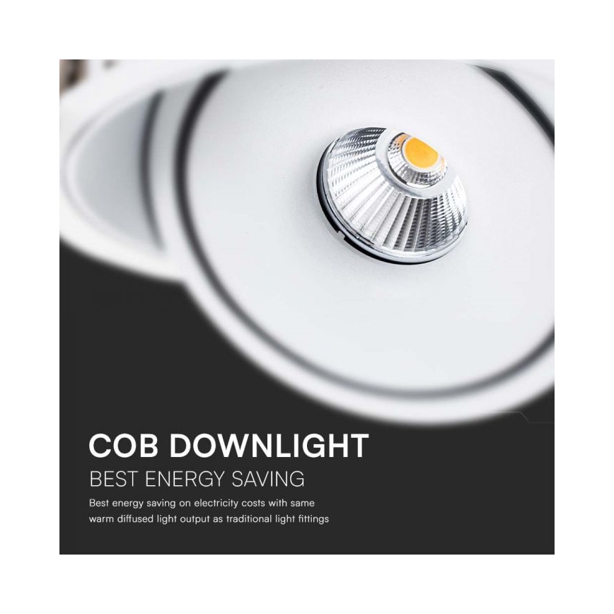 LED Podhledové bodové svítidlo LED/20W/230V 3000/4000/6400K pr. 16,5 cm bílá