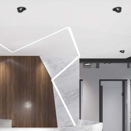 LED Podhledové bodové svítidlo LED/20W/230V 3000/4000/6400K pr. 16,5 cm černá