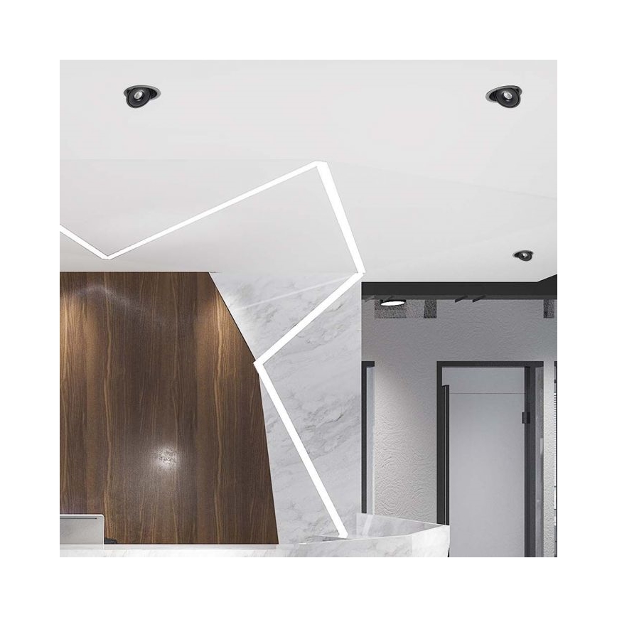 LED Podhledové bodové svítidlo LED/20W/230V 3000/4000/6400K pr. 16,5 cm černá