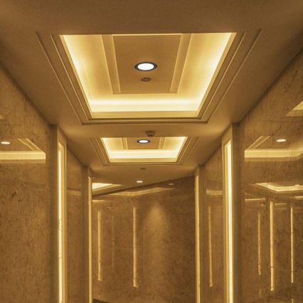 LED Podhledové bodové svítidlo LED/20W/230V 3000/4000/6400K pr. 16,5 cm černá